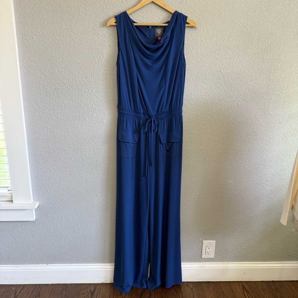 Vince Camuto Cowl Neck Wide Leg Jumpsuit Size Small EUC